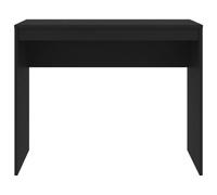 vidaXL Scrivania Moderna Elegante Robusta Tavolo da Lavoro Ufficio Studio Mobile Porta PC Consolle Decorativa Nera in Truciolato
