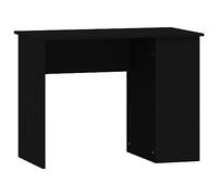 vidaXL Scrivania Nera 100x55x75 cm in Legno Multistrato, scrivania da Computer, scrivania autoportante, scrivania con mensole, scrivania da Studio