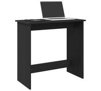 vidaXL Scrivania Nera 80x40x75 cm in Legno Multistrato