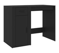 Scrivania nero 100x49x75 cm in legno multistrato