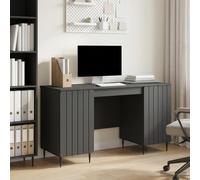 vidaXL Scrivania Nero 142,5 x 50 x 75 cm Legno ingegnerizzato