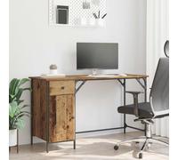 vidaXL Scrivania per computer Legno vecchio 131 x 48 x 75 cm