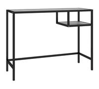 VIDAXL - Scrivania Per Computer Marmo Nero 100x36x74 Cm Vetro Temperato