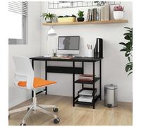 vidaXL Scrivania per Computer Nera 105x55x72 cm in MDF e Metallo
