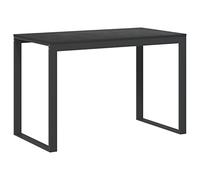 vidaXL Scrivania per computer Nera 110x60x73 cm in legno multistrato