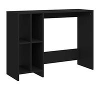 vidaXL Scrivania per Portatile Nera 102,5x35x75 cm Legno Multistrato