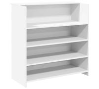 vidaXL Scrivania per Reception Bianca 100x50x103,5 cm in Legno Massello