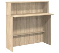 vidaXL Banco reception Rovere Sonoma 100x50x103,5 cm in legno multistrato