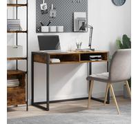 vidaXL Scrivania Quercia Fumosa Legno ingegnerizzato 100 x 50 x 75 cm
