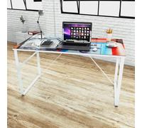 vidaXL Scrivania Rettangolare Modello Unico Scrittoio Tavolo Lavoro Porta PC
