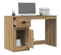 vidaXL Scrivania Rovere artigianale 50 x 115 x 75 cm Legno multistrato, Scrivania Compatta per Studio, Design Moderno e Resistente, Laptop Funzionale, Legno Ingegnerizzato, Minimalista e Contemporanea
