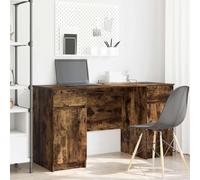vidaXL Scrivania Rovere fumo 140 x 49 x 76 cm Legno multistrato