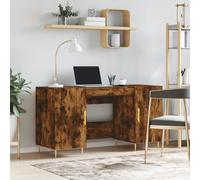 vidaXL Scrivania Rovere Fumo 140x50x75 cm in Legno Multistrato
