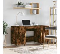 vidaXL Scrivania Rovere Fumo 140x50x75 cm in Legno Multistrato