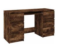VIDAXL - Scrivania Rovere Fumo 140x50x77 cm in Legno Multistrato