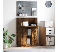 vidaXL Scrivania Rovere fumo 71,5 x 31,5 x 106,5 cm Legno multistrato