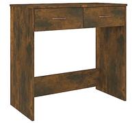 vidaXL Scrivania Rovere Fumo 80x40x75 cm in Legno Multistrato