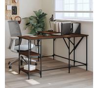 vidaXL Scrivania Rovere Marrone 139x139x75 cm in Legno Multistrato