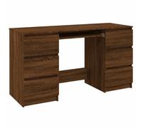 vidaXL Scrivania Rovere Marrone 140x50x77 cm in Legno Multistrato