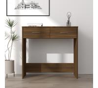 vidaXL Scrivania Rovere Marrone 80x40x75 cm in Legno Multistrato