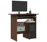 vidaXL Scrivania Rovere Marrone 80x45x74 cm in Legno Multistrato