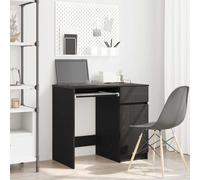 vidaXL Scrivania Rovere Nera 86x49x76 cm in Legno Multistrato, scrivania da Ufficio, scrivania, scrivania per Computer, scrivania, scrivania da Studio