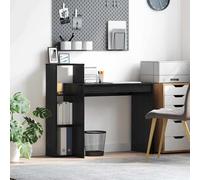 vidaXL Scrivania Rovere nero 100 x 40 x 90 cm Legno multistrato