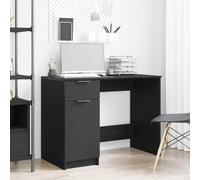 vidaXL Scrivania Rovere nero 100 x 50 x 75 cm Legno multistrato
