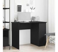 vidaXL Scrivania Rovere Nero 100x55x75 cm in Legno Multistrato