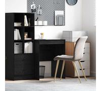 vidaXL Scrivania Rovere Nero 60 x 50 x 76 cm, Soggiorno, Scrivania Moderna per casa, Compatta, Resistente, Scrittura Minimalista, Funzionale per Bambini