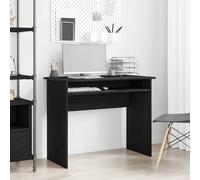 vidaXL Scrivania Rovere Nero 90x50x74 cm in Legno Multistrato