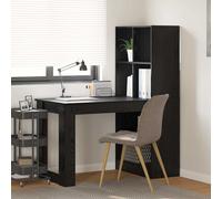 vidaXL Scrivania Rovere Nero Legno ingegnerizzato 122 x 67 x 145 cm