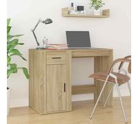 vidaXL Scrivania Rovere Sonoma 100x49x75 cm in Legno Multistrato