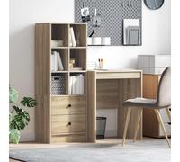 vidaXL Scrivania Rovere Sonoma 105,5 x 50 x 127 cm 2 pz