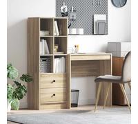 vidaXL Scrivania Rovere Sonoma 115,5 x 40 x 127 cm 2 pz