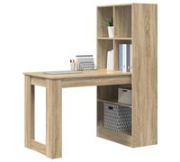 vidaXL Scrivania Rovere Sonoma 122 x 67 x 145 cm Legno Multistrato, Scrivania Moderna per Ufficio, Scrittura compatta, Spazio Funzionale, Studio stiloso, Lavoro Facile