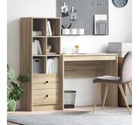 vidaXL Scrivania Rovere Sonoma 135,5 x 40 x 127 cm 2 pz