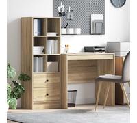 vidaXL Scrivania Rovere Sonoma 135,5 x 50 x 127 cm 2 pz