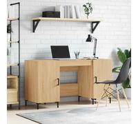 vidaXL Scrivania Rovere Sonoma 140x50x75 cm in Legno Multistrato
