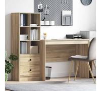 vidaXL Scrivania Rovere Sonoma 145.5 x 50 x 127 cm 2 pz