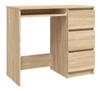 Scrivania rovere sonoma 90x45x76 cm in truciolato