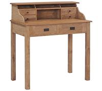 vidaXL Scrivania Scrittoio Tavolo da Ufficio Bello Solido Elegante Robusto Resistente Durevole Pratico Utile 90x50x100 cm in Legno Massello di Teak