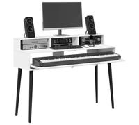 vidaXL Scrivania studio Bianco 152 x 42,5 x 36 cm Legno ingegnerizzato