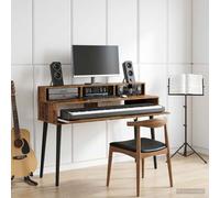 vidaXL Scrivania studio Legno antico 110 x 42,5 x 36 cm