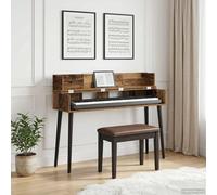 vidaXL Scrivania studio Legno antico 130 x 40 x 19,5 cm