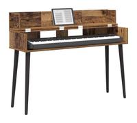 vidaXL Scrivania da studio in legno antico, 130 x 40 x 19,5 cm, moderna scrivania rettangolare per produzione musicale, registrazione e spazi di lavoro creativi, design in legno ingegnerizzato