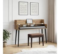 vidaXL Scrivania studio Rovere Artigianale 110 x 40 x 19,5 cm