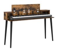 vidaXL Scrivania studio Rovere Fumo 110 x 36 x 19,5 cm