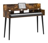 vidaXL Scrivania studio Rovere Fumo 130 x 40 x 19,5 cm