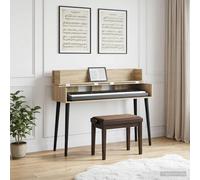 vidaXL Scrivania studio Rovere Sonoma 130 x 40 x 19,5 cm